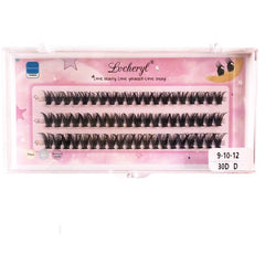 Soft Faux Mink Hair Eyelashes Extension 30D, 3 Rows Self Grafting