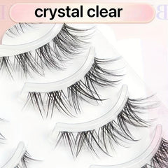 Fluffy Faux Mink False Lashes Soft Volume Long Eyelash Extensions