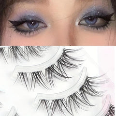 Fluffy Faux Mink False Lashes Soft Volume Long Eyelash Extensions