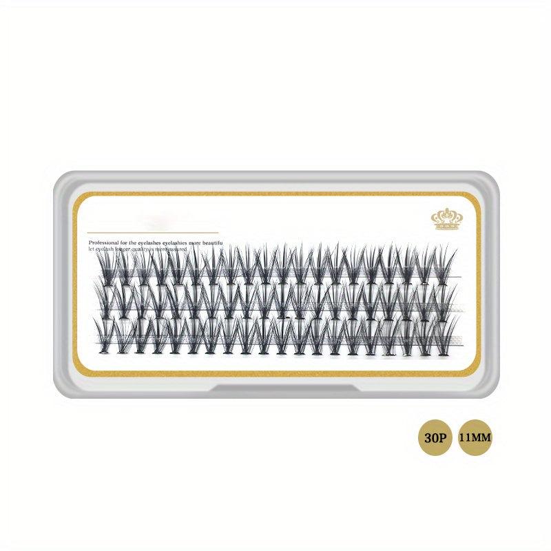 30 Cluster Grafted Mink Hair Lashes False Eyelashes