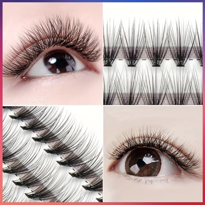 30 Cluster Grafted Mink Hair Lashes False Eyelashes