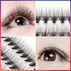 30 Cluster Grafted Mink Hair Lashes False Eyelashes