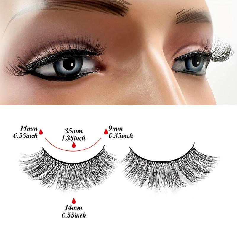 7 Pairs Natural 3D Silk False Eyelashes 13 15mm