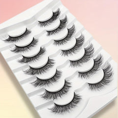 7 Pairs Natural 3D Silk False Eyelashes 13 15mm