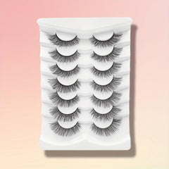 7 Pairs Natural 3D Silk False Eyelashes 13 15mm