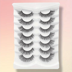 7 Pairs Natural 3D Silk False Eyelashes 13 15mm