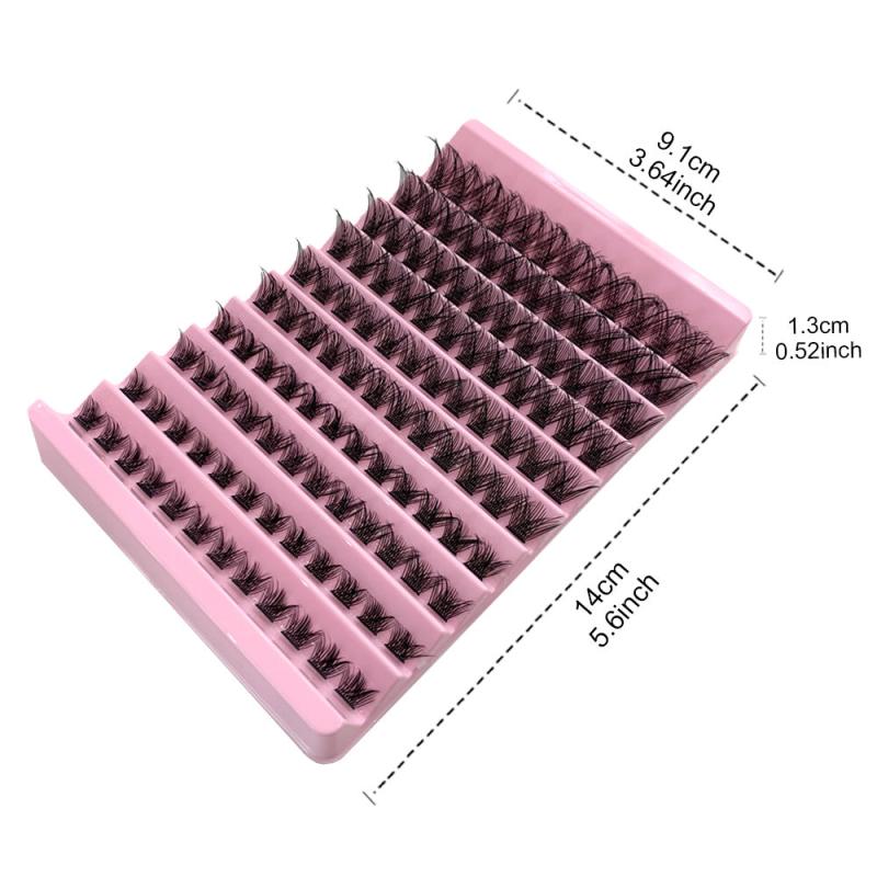 Lash Clusters 120pcs 8-16mm Wispy Individual Lashes D Curl Fluffy Cluster
