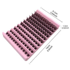 Lash Clusters 120pcs 8-16mm Wispy Individual Lashes D Curl Fluffy Cluster