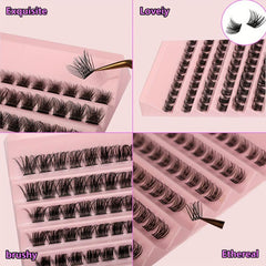 DIY Clusters Lashes 150 120 100 Pcs Lash Extension DD Curling 8 16mm Single