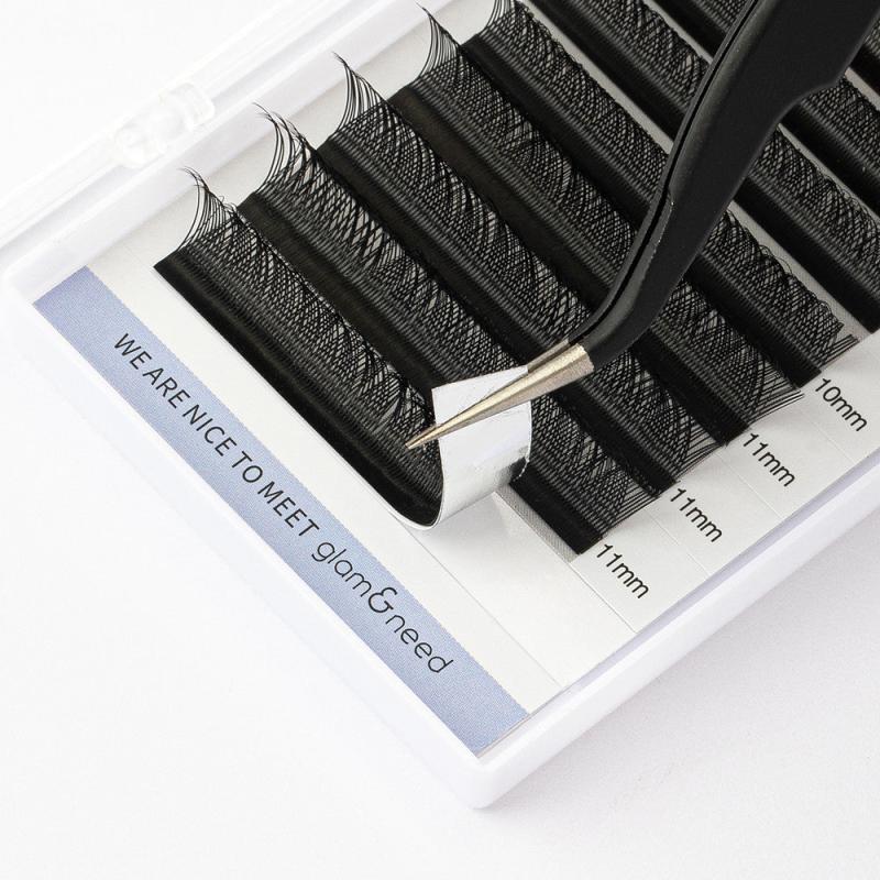 Silk False Eyelashes 12 Rows 8-15mm Volume Extensions for Work, Dating, Parties