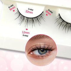 10 Pairs Natural Cross Fluffy Faux Mink False Eyelashes
