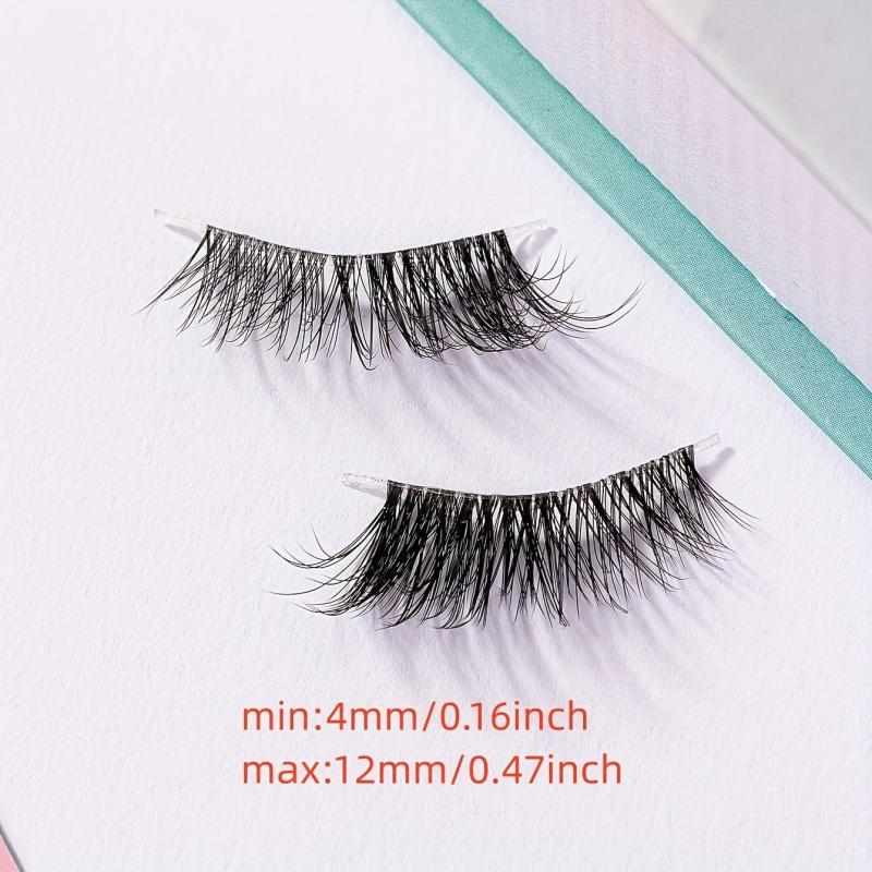 7 Pairs Half Eye Lashes Soft Faux Mink for Makeup and Cosplay