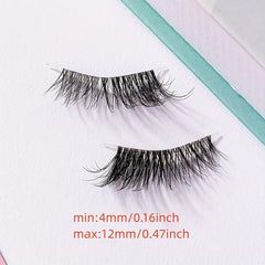 7 Pairs Half Eye Lashes Soft Faux Mink for Makeup and Cosplay