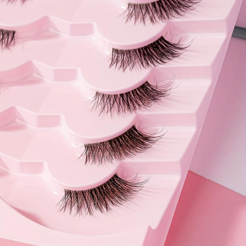 7 Pairs Half Eye Lashes Soft Faux Mink for Makeup and Cosplay