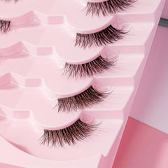 7 Pairs Half Eye Lashes Soft Faux Mink for Makeup and Cosplay