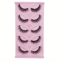 5 Pairs Natural Look Fluffy False Eyelashes