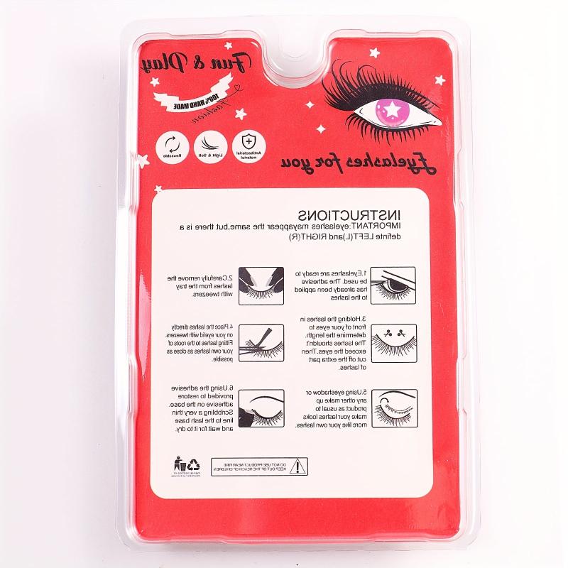 5 Pairs False Eyelashes Stage Party Halloween Makeup Eye Lashes