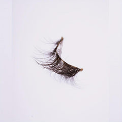 7 Pairs Crisscross Fox Eye Brown False Eyelashes 15mm Clear Band Long Lasting