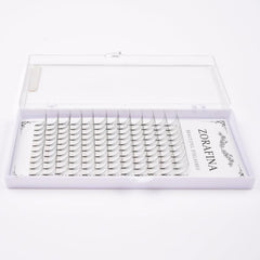 6D False Eyelashes C D Curl Premade Fans Clusters Extension Makeup