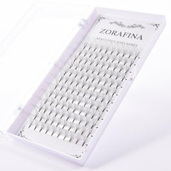 6D False Eyelashes C D Curl Premade Fans Clusters Extension Makeup