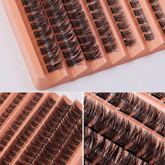 96Pcs Lash Clusters Individual Eyelash Extensions DIY Thin Band Soft Reusable