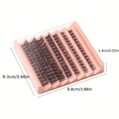 96Pcs Lash Clusters Individual Eyelash Extensions DIY Thin Band Soft Reusable
