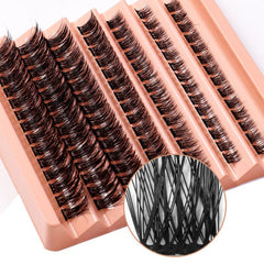 96Pcs Lash Clusters Individual Eyelash Extensions DIY Thin Band Soft Reusable