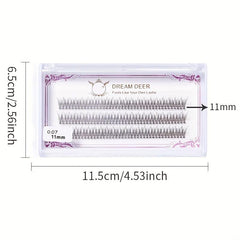 Fairy Natural Individual Lashes 123pcs C Curl Eyelash Cluster Lashes