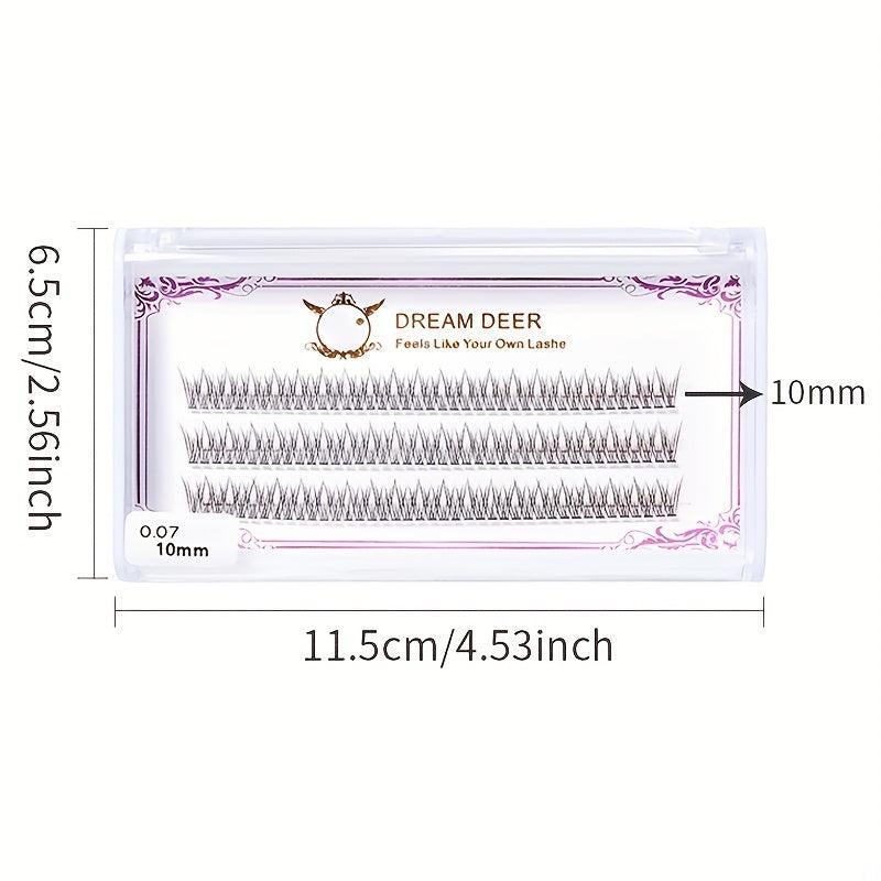 Fairy Natural Individual Lashes 123pcs C Curl Eyelash Cluster Lashes