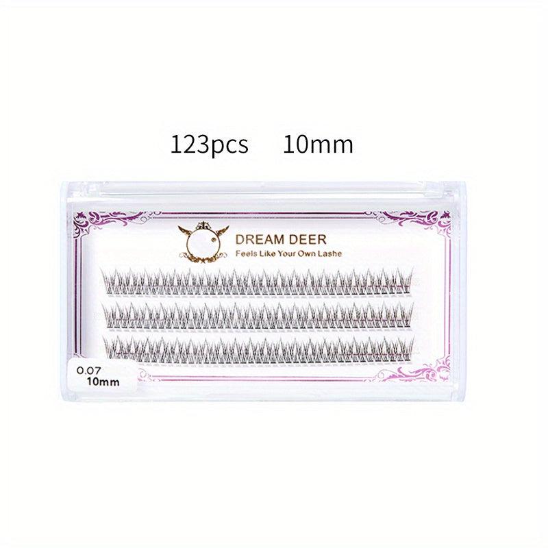 Fairy Natural Individual Lashes 123pcs C Curl Eyelash Cluster Lashes