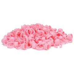 50pcs Eyelash Glue Rings Adjustable Tattoo Pigment Holder