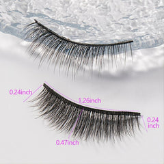 5 Pairs 3D Mink Eyelashes Fluffy Natural Wispy Cat Eye Faux Lashes
