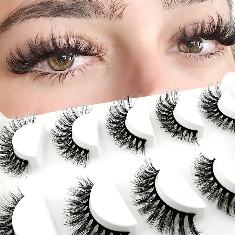 5 Pairs Cat Eye Sexy Eye Faux Mink False Eyelashes