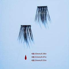 144 pcs Fluffy Lash Clusters Natural Wispy Eyelashes