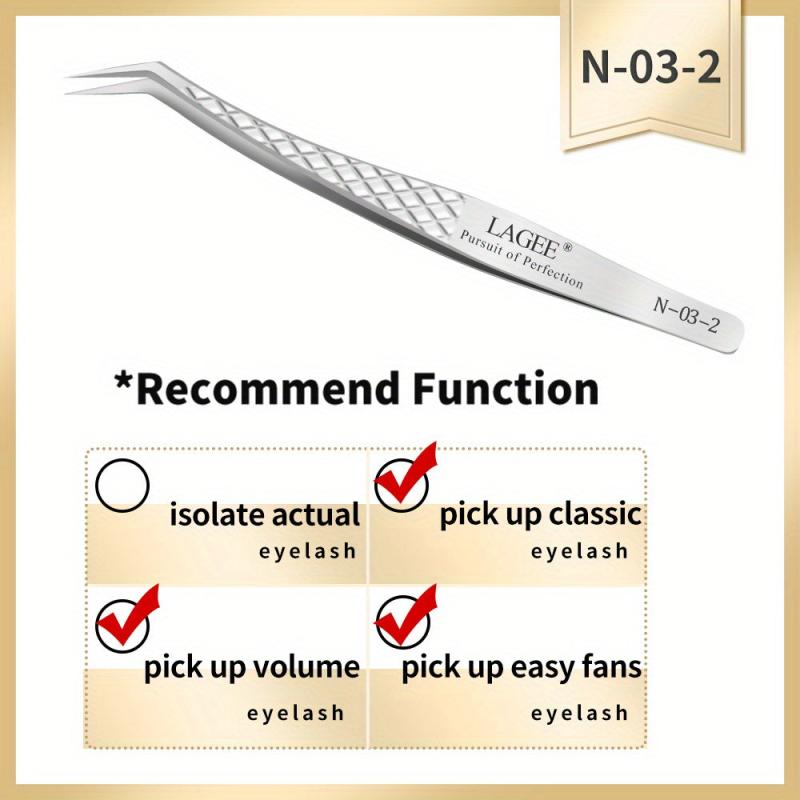High Precision Titanium Eyelash Extension Tweezers