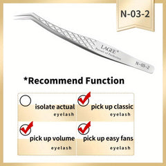 High Precision Titanium Eyelash Extension Tweezers