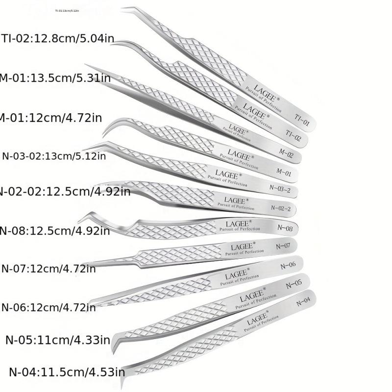 High Precision Titanium Eyelash Extension Tweezers