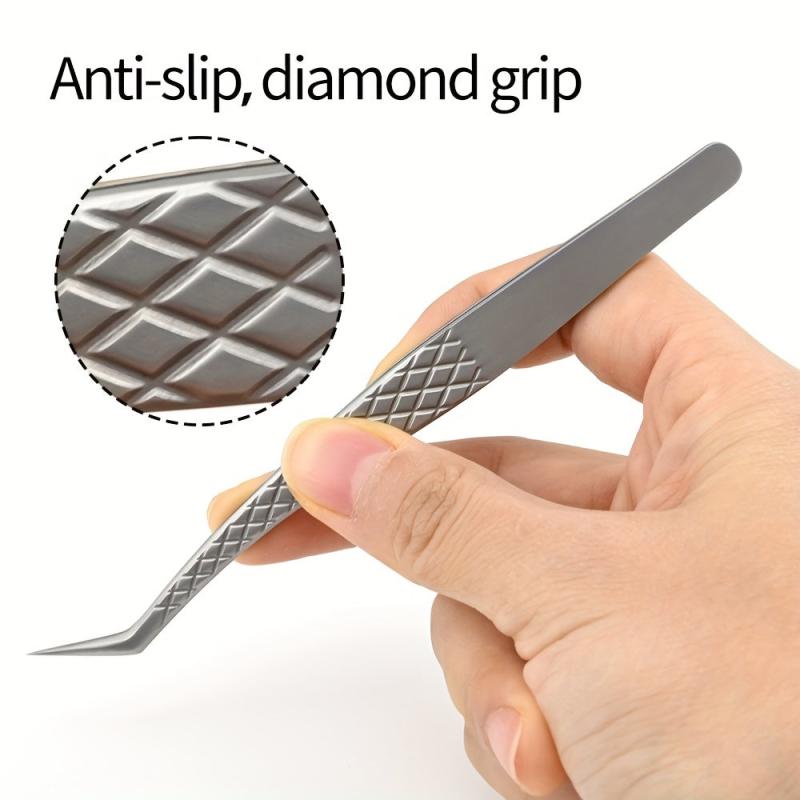 High Precision Titanium Eyelash Extension Tweezers