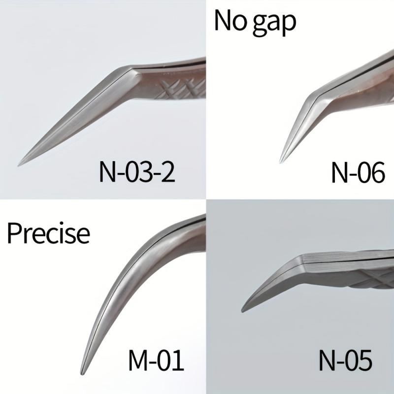High Precision Titanium Eyelash Extension Tweezers