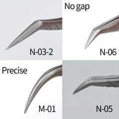 High Precision Titanium Eyelash Extension Tweezers