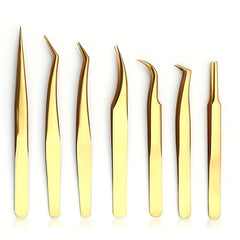 Stainless Steel Eyelash Extension Tweezers Set Volume Lash Extensions