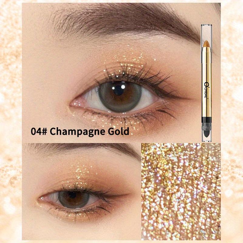 Double Headed Eyeshadow Pen Waterproof Glitter Stick