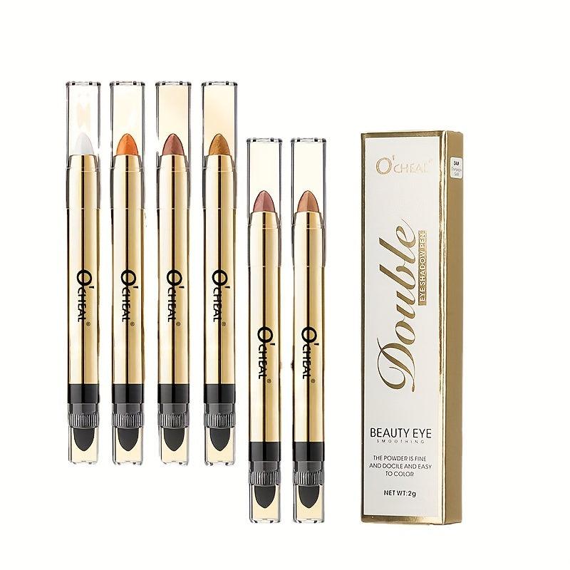 Double Headed Eyeshadow Pen Waterproof Glitter Stick
