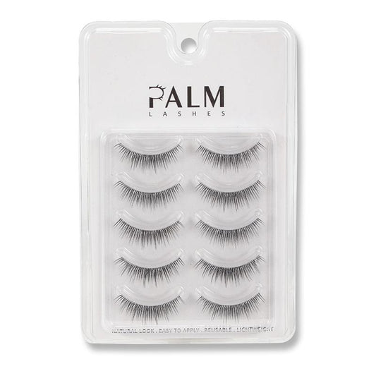 Natural Look Short False Eyelashes Clear Band