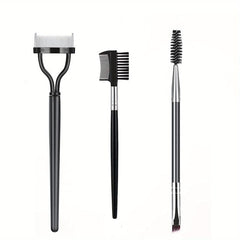 3PCS Eye Makeup Tools Set Eyebrow & Eyelash Brushes Professional Mascara Brushes