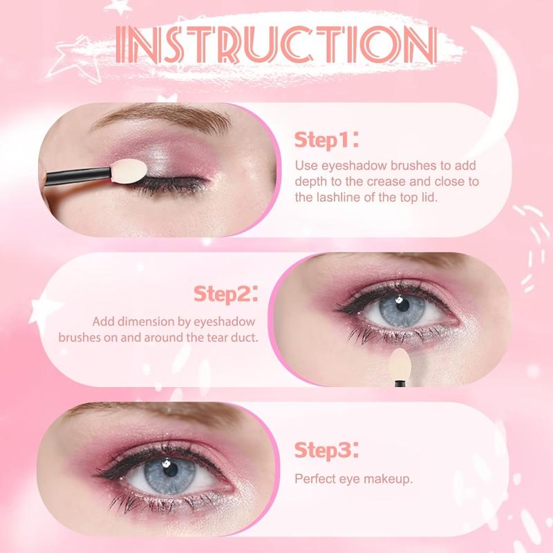 20pcs Double Sided Eyeshadow Applicator for Smooth Application