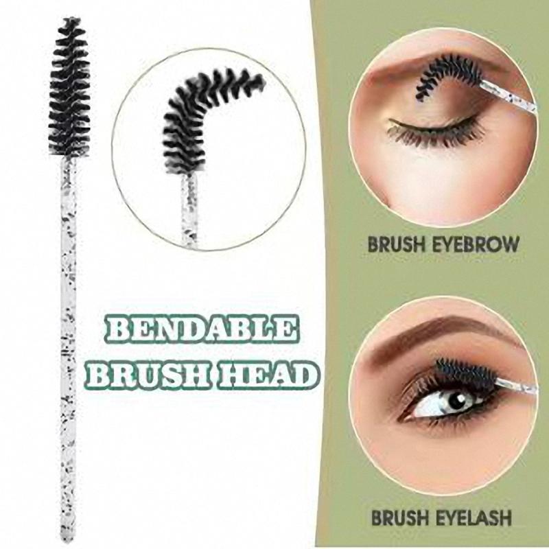 300 Pcs Mascara Wand Eyelash Brush Applicator - Eyebrow Brush Set