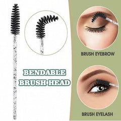 300 Pcs Mascara Wand Eyelash Brush Applicator - Eyebrow Brush Set