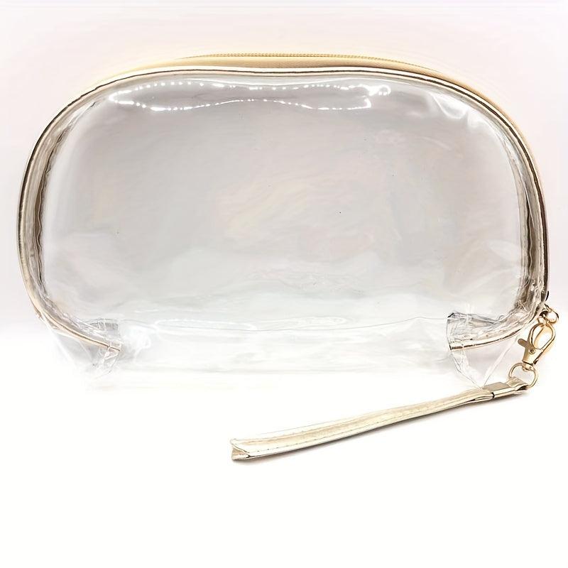 3pcs Waterproof Roundtop Makeup Bag, Ideal for Travel Cosmetics & Toiletries