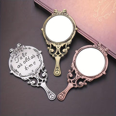 Portable Metal Frame Makeup Mirror Hollow Cosmetic Compact Mirror
